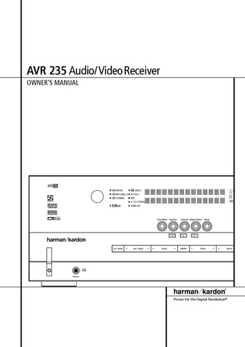 Harman kardon avr235 - kardon,