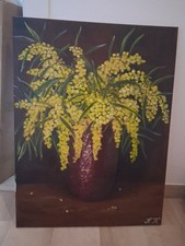 quadri olio su tela fiori