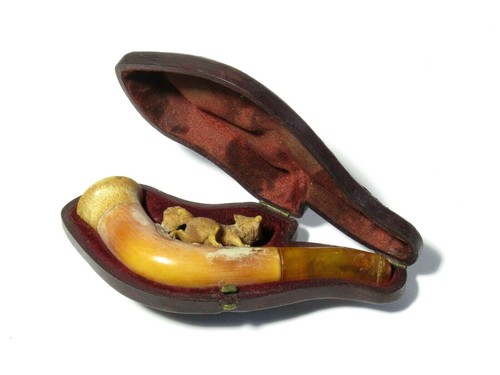 Antique 19thc hand carved - hand,