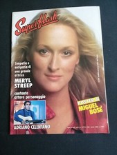 RIVISTA  SUPERFLASH 238 POSTER CENTRALE MIGUEL BOSE'-MUTI CELENTANO MERYL STREEP