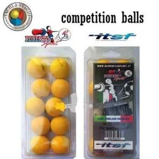 PALLINE PER CALCIO BALILLA ROBERTO SPORT GIALLE ITSF BLISTER SET 10 PZ. (1912)