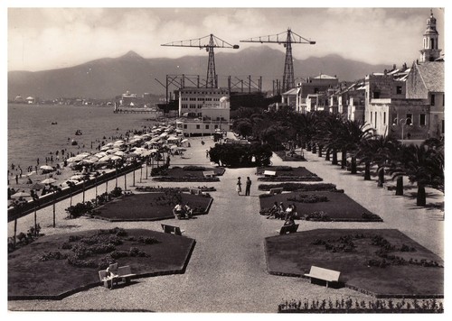 Cartolina 1954 pietra ligure - cartolina,