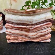 Esemplare minerale in pietra di maiale a strisce lucidate naturali da 7 libbre -