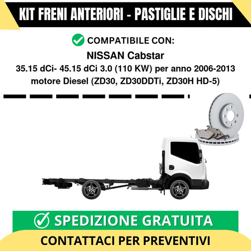 Kit freni anteriori pastiglie - kit,