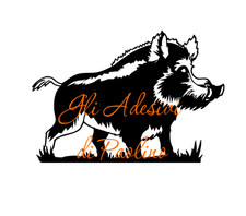 Adesivo cinghiale hog hunter - cinghiale,