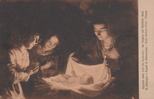 CARTOLINA  FIRENZE REGIA GALLERIA UFFIZZI LA VERGINE COL BAMBINO GESU NON VIAGG.