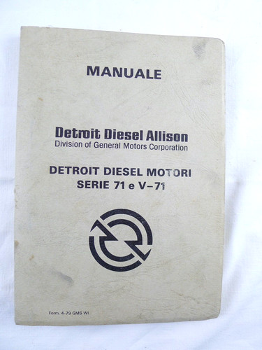 Manuale motore detroit diesel - motore,