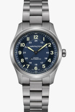 Orologio Uomo Hamilton Khaki Field Titanio Quadrante Blu Automatico 38mm H70205140
