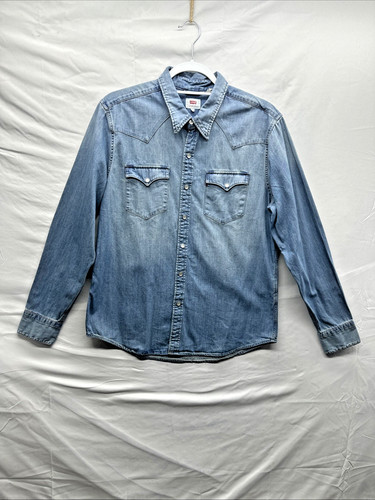 Camicia uomo levis blu denim - uomo,