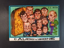 cartolina con disco 45 giri AUDIOVISIONE Inter
