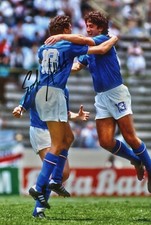 Foto Autografata Alessandro Altobelli Signed Photo Mondiali 1982 Nazionale