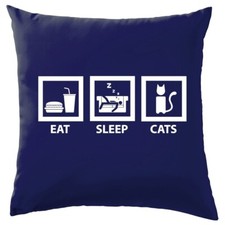 Eat Sleep Gatti - Cuscino -