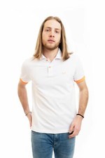 SUN68 POLO SMALL STRIPE FLUO