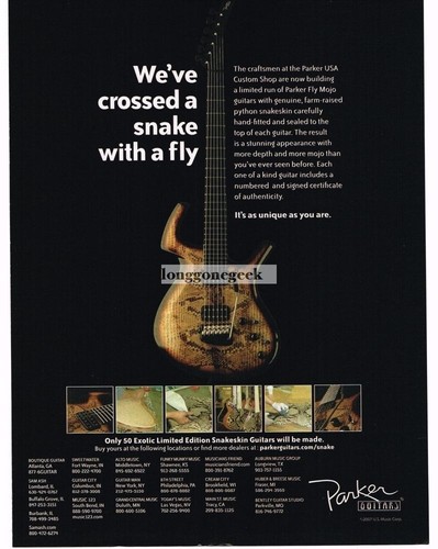 Pubblicità vintage chitarra