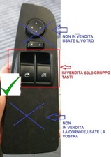 PER FIAT GRANDE PUNTO / EVO SINISTRA 2008/2012 PULSANTIERA ALZAVETRO TASTI