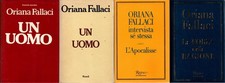 Libri Oriana Fallaci. Vari titoli. Vari anni. Vari editori. Rari. Voluminosi.