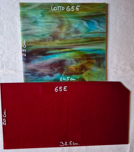 Lotto pezzi vetro artistico - pezzi, di