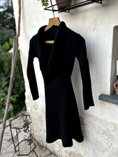 Vestito Elegante Nero Maniche