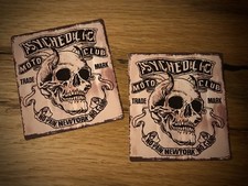 Adesivi skull biker pain - adesivi,