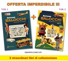 2 rari libri ANTICHI BALOCCHI vol1-2 Giocattoli d’epoca per collezionisti TOYS