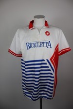 CASTELLI MAGLIA CICLISMO UOMO TG. 7 MAN SHIRT BIKE SPORT VINTAGE MANICA CORTA