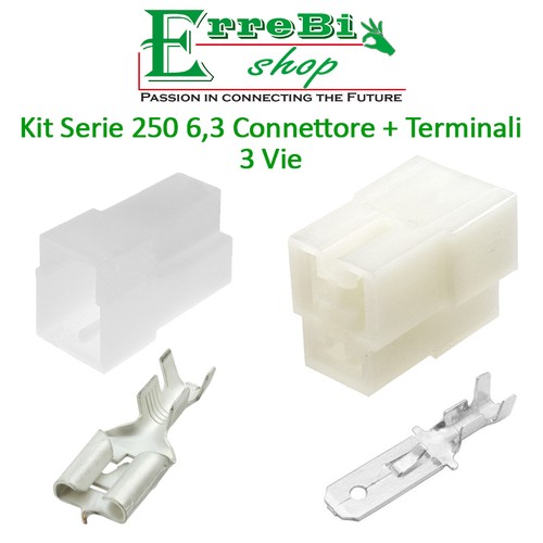 Kit connettore serie 250 - connettore, 6,3