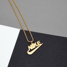 NUOVA COLLANA NIKE ORO acciaio
