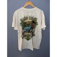 Hard Rock Cafe Montego Bay T Shirt Bob Marley Grafica Bianca Uomo Taglia L