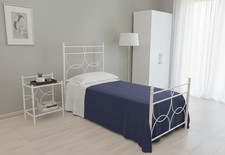 Letto singolo in ferro battuto