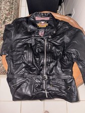 Giacca moto pelle donna