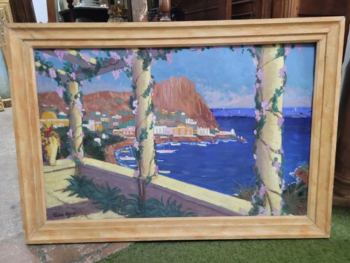Dipinto veduta capri anni - di, anni'