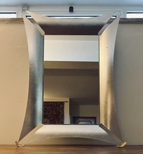 Specchio di design CAADRE con cornice in metallo color argento