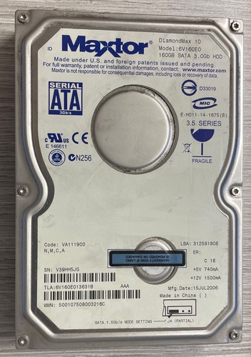Hard disk maxtor - disk, 160gb
