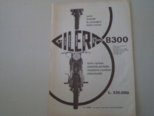 advertising Pubblicità 1954 MOTO GILERA B300 B 300 BICILINDRICO