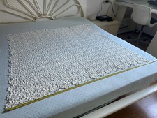 Copri TAVOLO quadrato Vintage cm. 130 x 130 cotone uncinetto