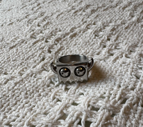 Anello boxy thryfty con corna - boxy,