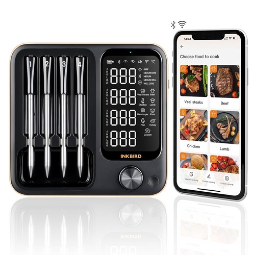 Termometro carne wireless con - termometro,