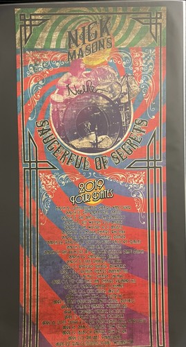 Nick mason firmato - firmato, piattino