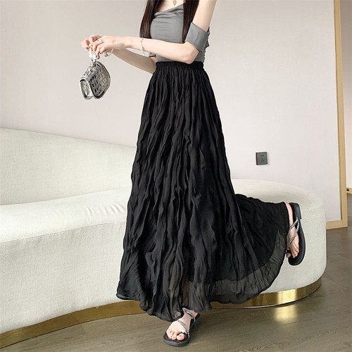 Gonne line donna - a, nero