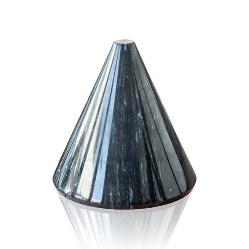 Cono marmo nero lucido - marmo, black