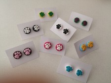 COPPIA ORECCHINI IN FIMO ZAMPA