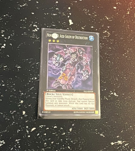 Number acid golem - acid, of