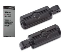 50501282 Skull teschio pedane pedalini neri Harley passeggero Softail dal 2018