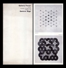 Opuscolo mostra GASTONE BIGGI. Galleria Ferrari - Verona. 29 marzo 1973