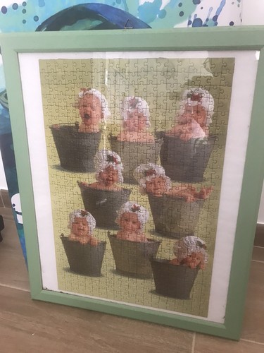 Quadro puzzle con cornice - con, in