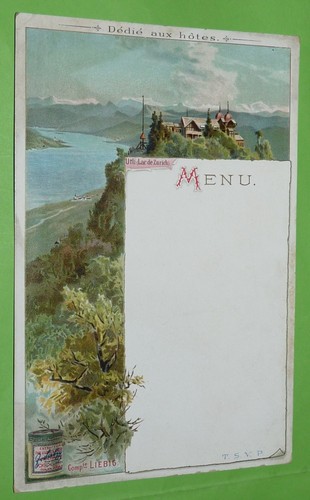 Chromo liebig menu - liebig, serie