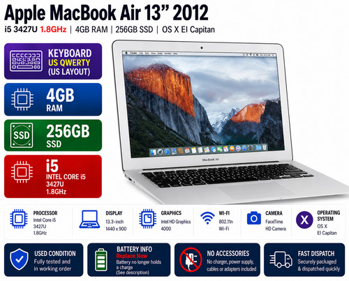 Apple macbook air - apple, 2012
