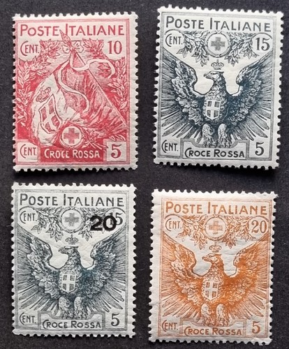 Italia regno 1915 - italia, croce