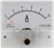 - Amperometro E Voltmetro Analogico Ed Attuale per Tensione Continua, Modello: 8