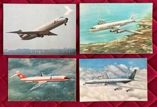 4 Cartoline COMPAGNIE AEREE ESTERE Vintage